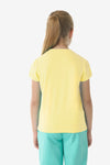 T-shirt a maniche corte in cotone stretch con logo