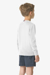 Maglia girocollo in cotone con logo