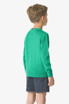 Maglia girocollo in cotone con logo