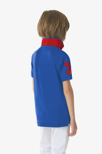 Polo a maniche corte con logo e numero
