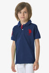 Polo a maniche corte con logo e numero