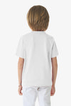 T-shirt girocollo in cotone con logo