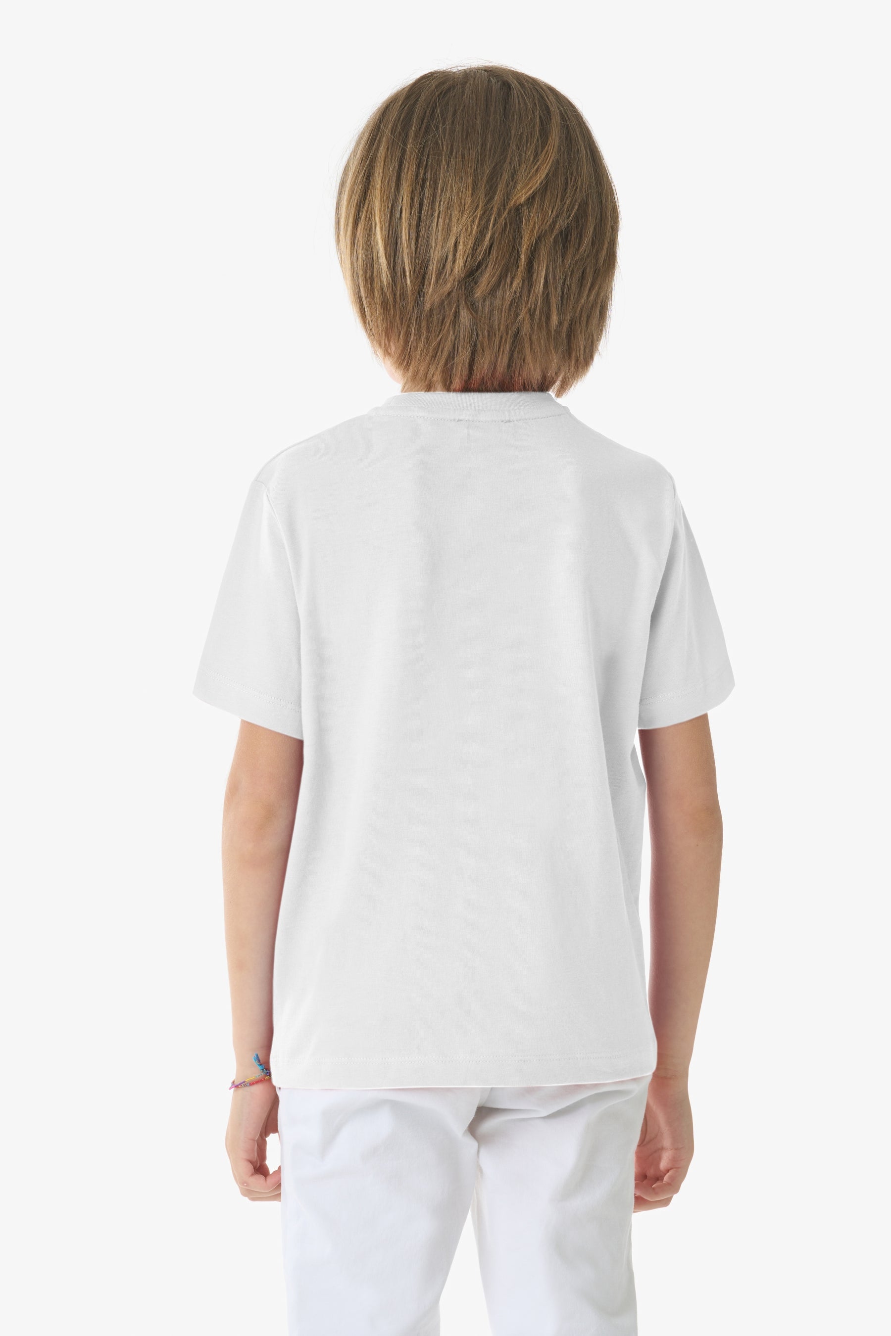 T-shirt girocollo in cotone con logo
