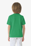 T-shirt girocollo in cotone con logo