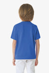 T-shirt girocollo in cotone con logo