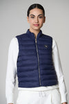 Gilet trapuntato con chiusura zip