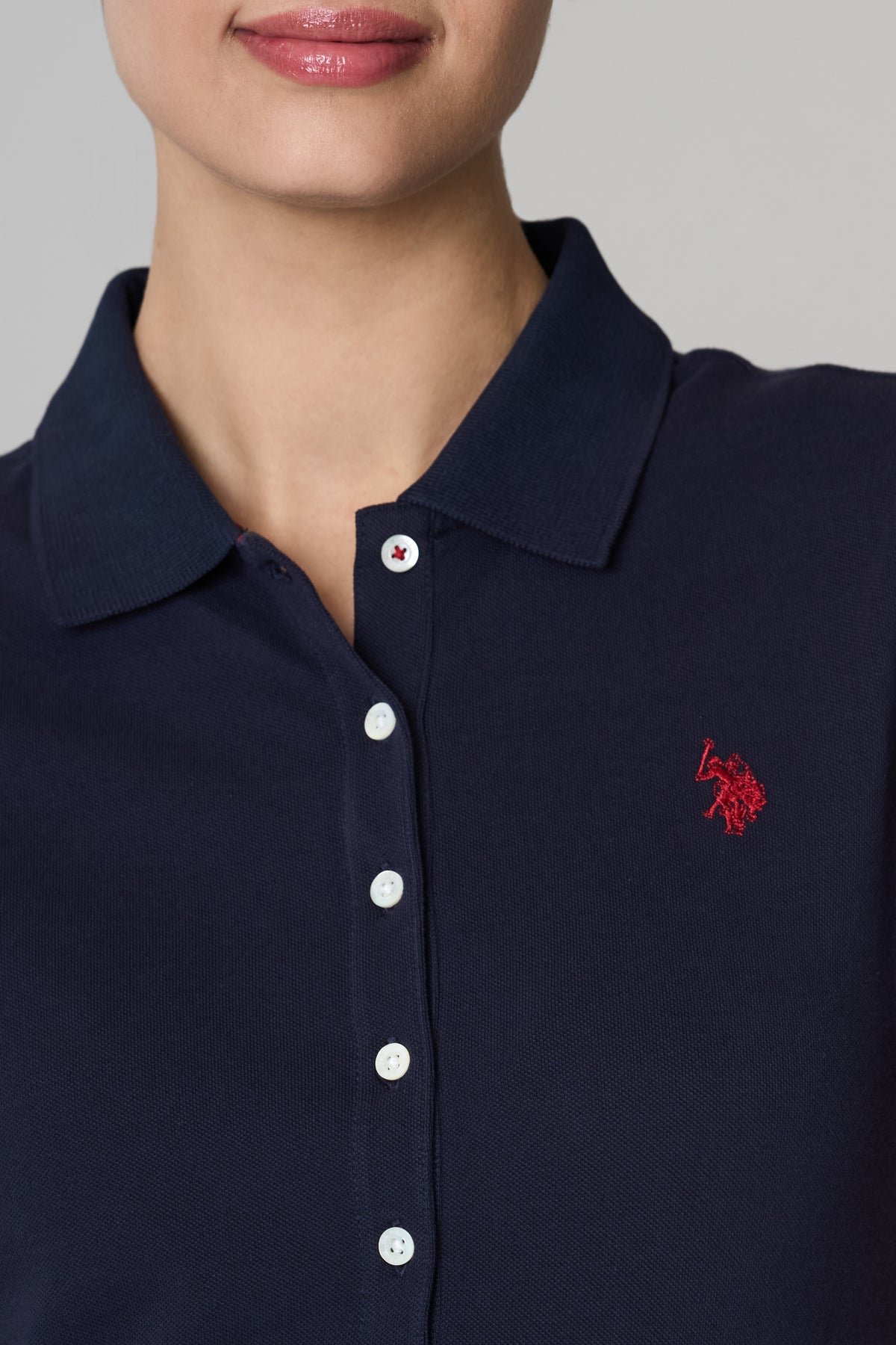 Polo a maniche corte in cotone micropiquet stretch