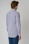 Camicia in cotone check con logo