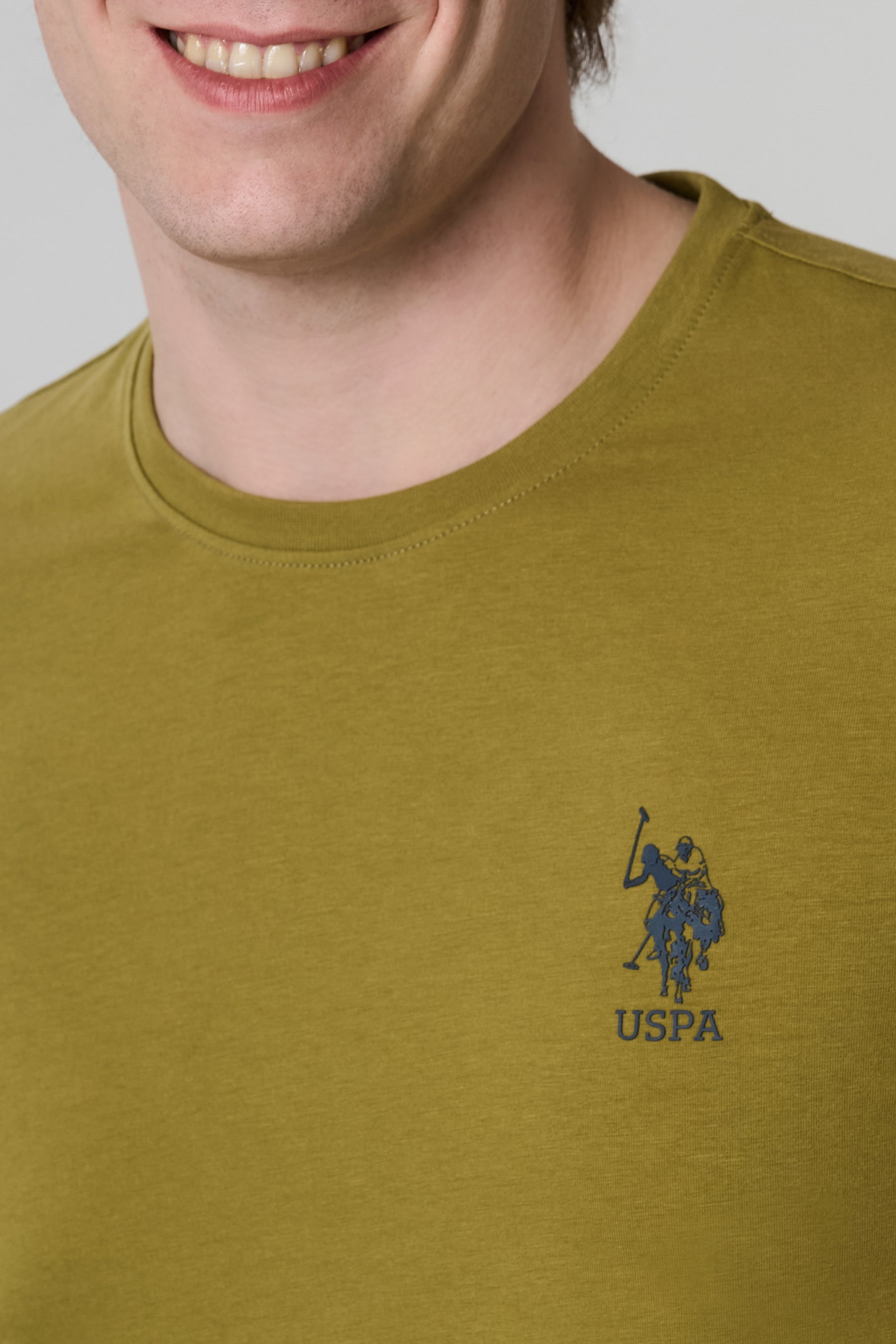 T-shirt a maniche corte in jersey stretch con logo