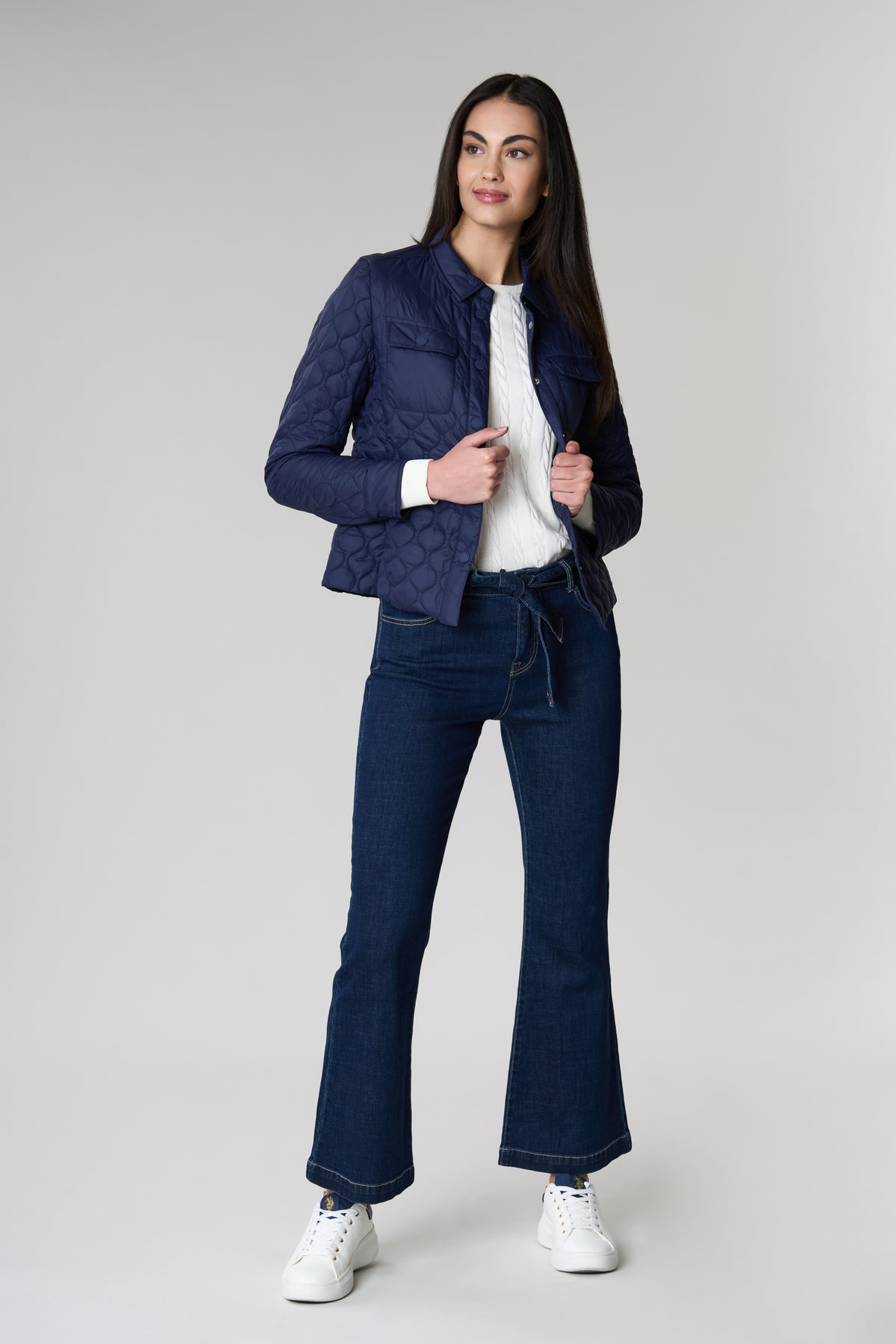 Jeans svasati in cotone stretch