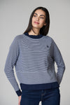 Maglia in cotone a righe