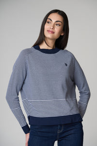 Maglia in cotone a righe