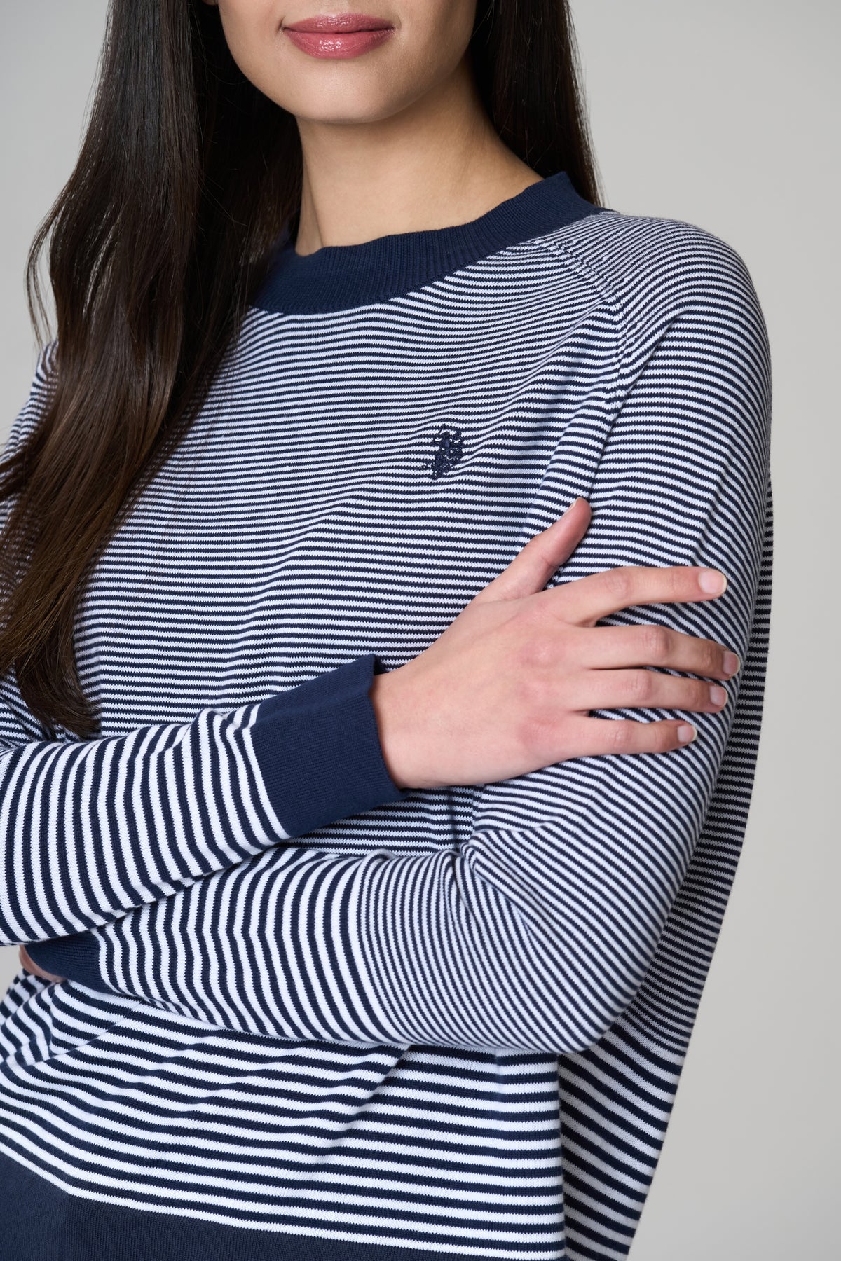 Maglia in cotone a righe