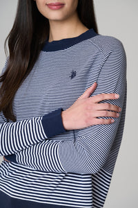 Maglia in cotone a righe