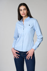 Camicia misto cotone stretch silky finishing