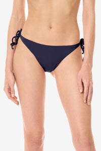 Slip bikini microfibra con laccetti sottili