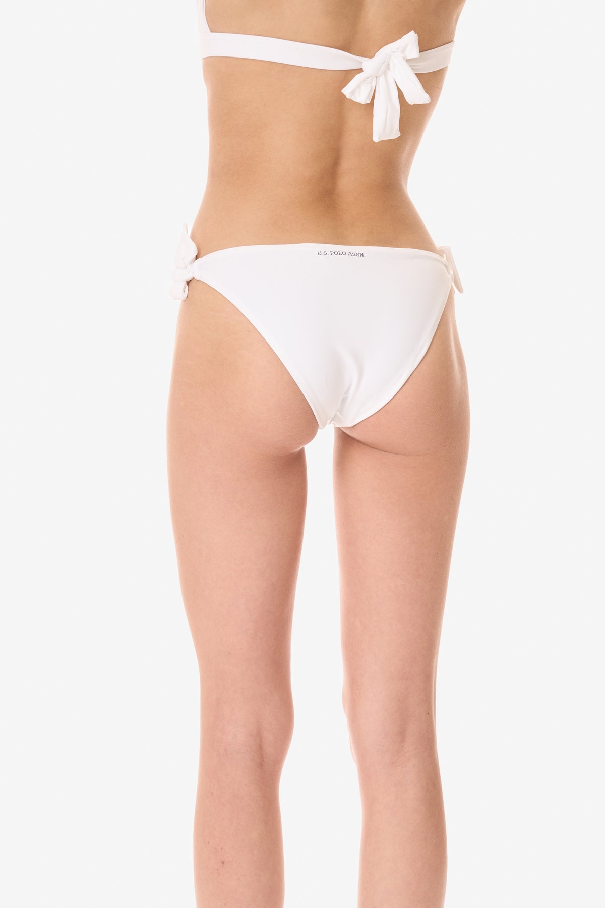 Slip bikini microfibra bicolor con laccetti