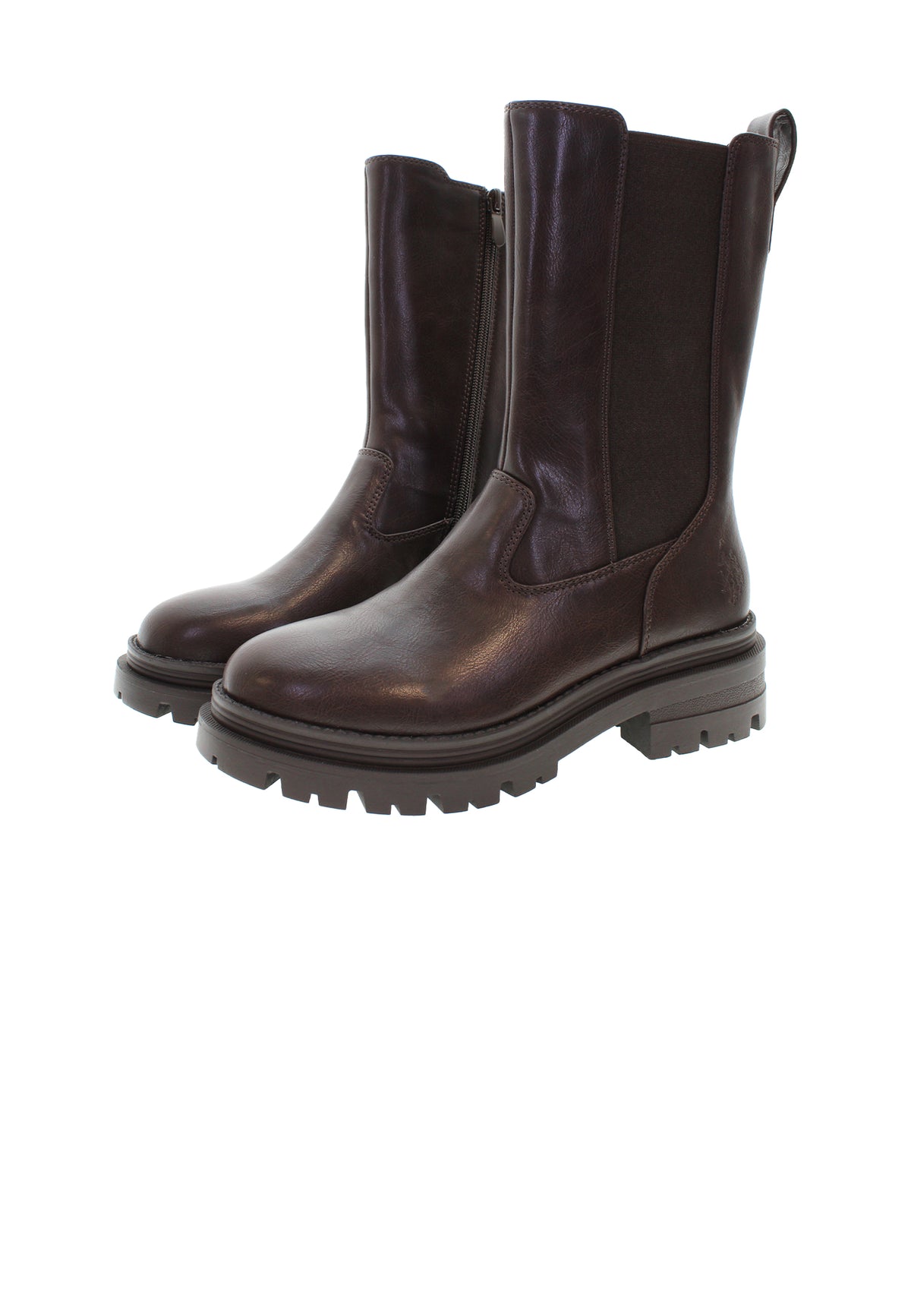 Stivale con suola biker ed elastico laterale