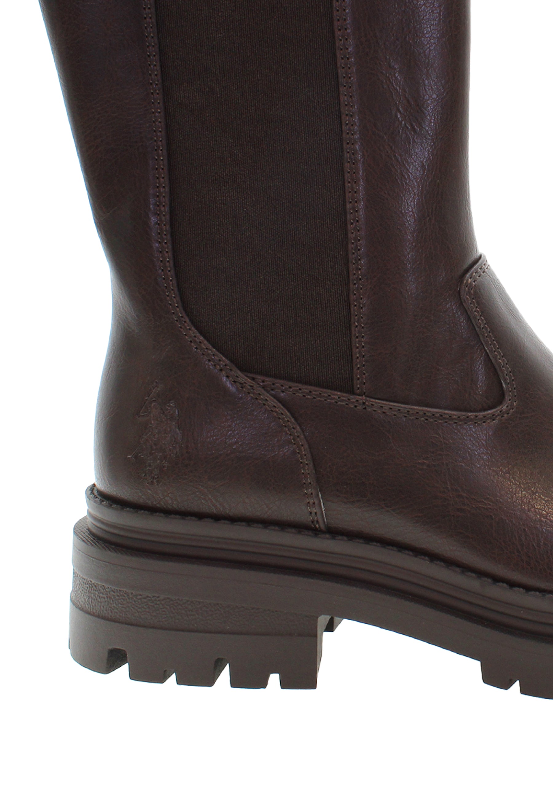 Stivale con suola biker ed elastico laterale