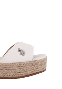 Sandalo da donna con cinturino e zeppa in corda