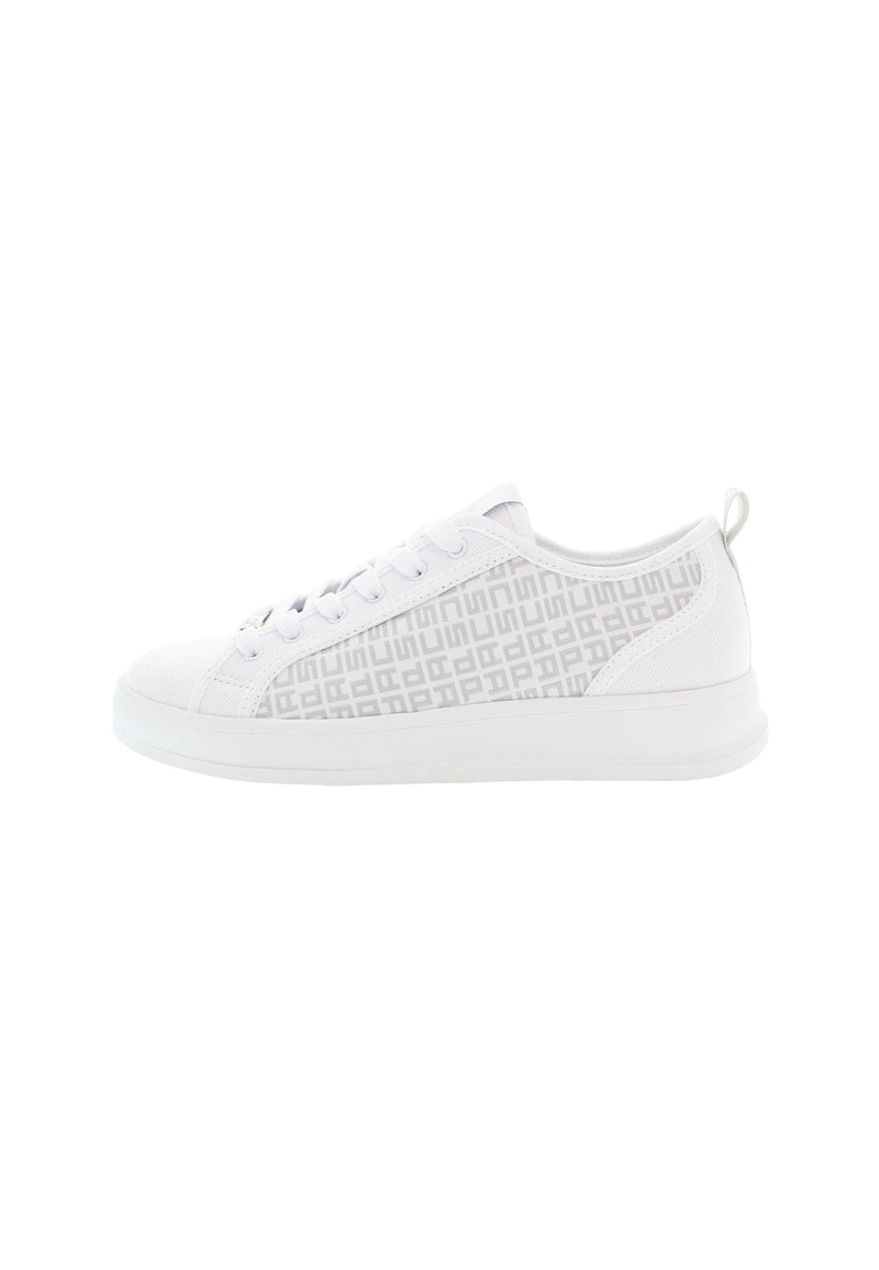 Sneaker da donna in tessuto con stampa U.S. Polo Assn.