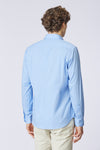 Camicia in cotone stretch popeline slim fit