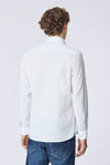 Camicia in cotone stretch popeline slim fit