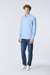 Camicia in cotone stretch popeline regular fit