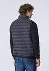 Gilet smanicato con logo