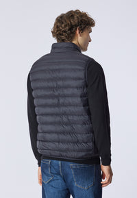 Gilet smanicato con logo