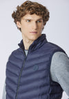 Gilet smanicato con logo