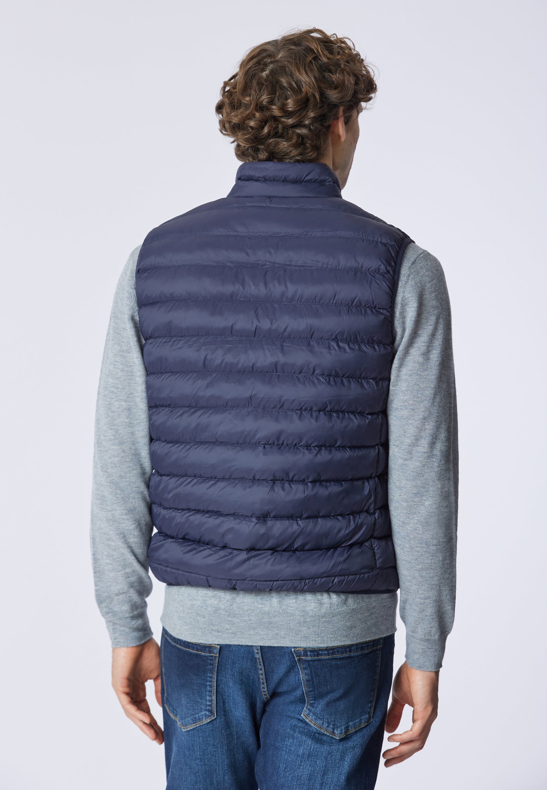 Gilet smanicato con logo