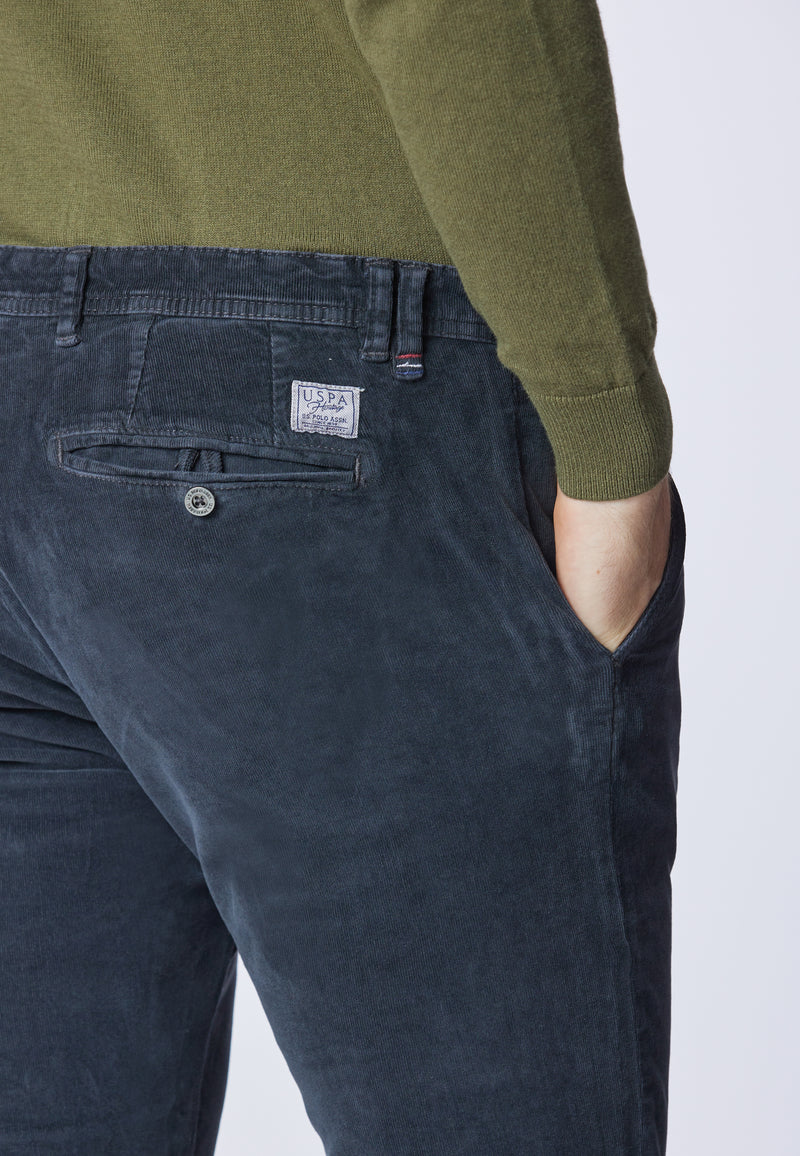 Pantalone chino in velluto