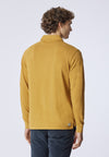 Polo a maniche lunghe heavy jersey tinto capo