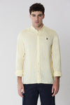 Camicia in lino colletto coreana