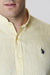 Camicia in lino colletto coreana