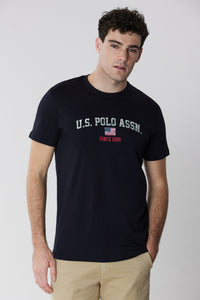 T-shirt a maniche corte con stampa U.S. Polo Assn.