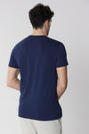 T-shirt in cotone jersey con ricamo frontale