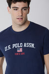 T-shirt a maniche corte con stampa U.S. Polo Assn.