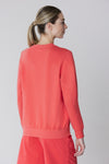 Felpa girocollo in cotone con logo