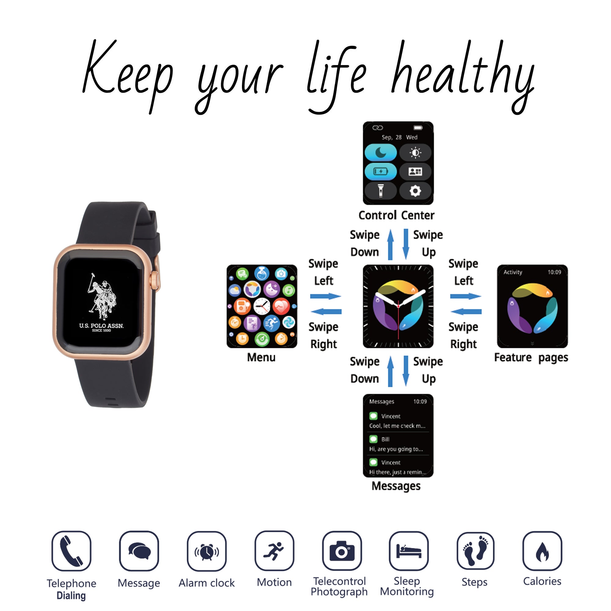Smartwatch in silicone