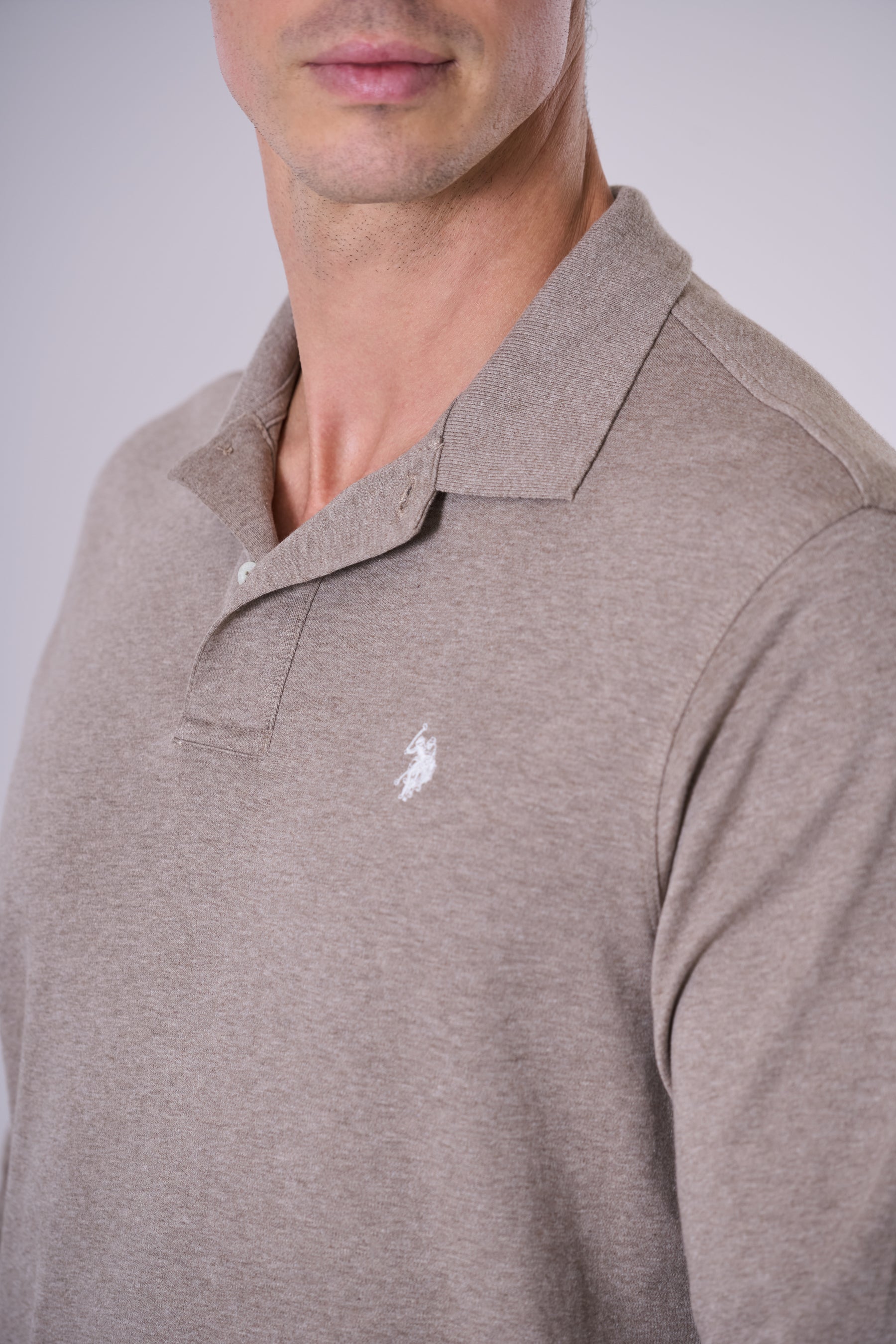 Polo in cotone interlock con logo U.S. Polo Assn.