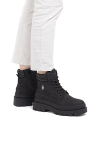 Stivaletto allacciato Shona da donna in suede