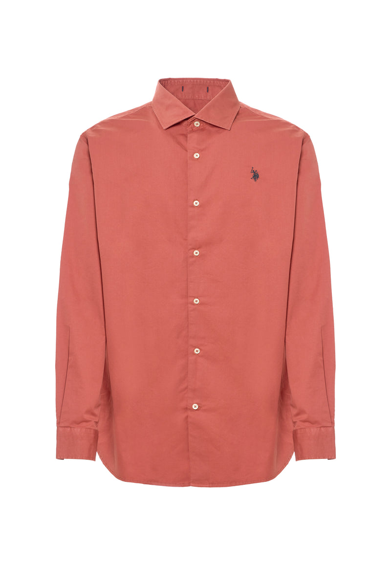 Camicia in cotone overdyed