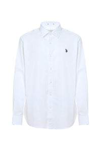 Camicia in cotone stretch popeline slim fit