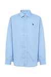 Camicia in cotone stretch popeline slim fit