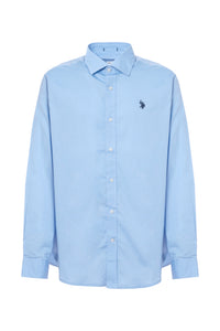 Camicia in cotone stretch popeline slim fit