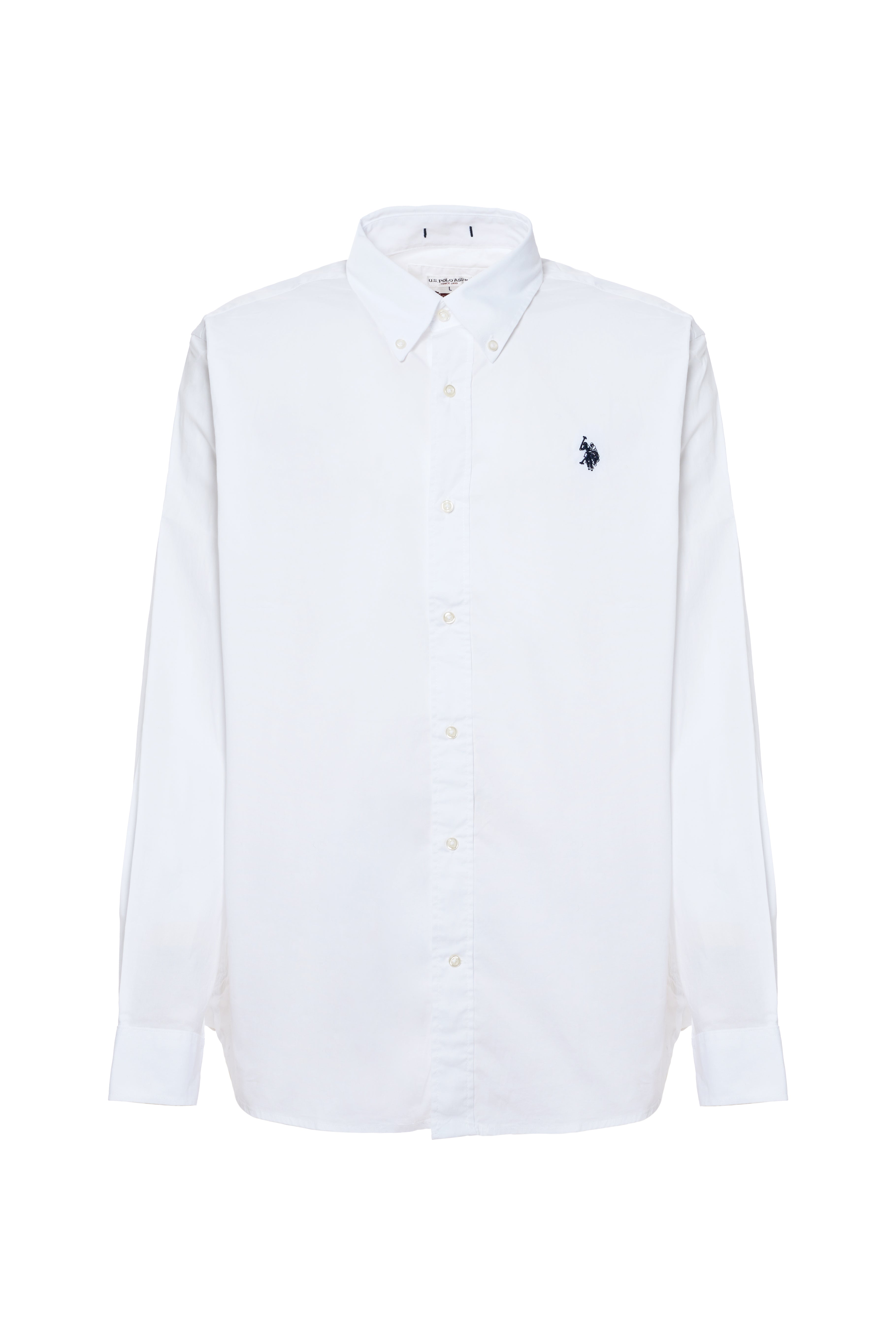 Camicia in cotone stretch popeline regular fit