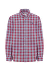 Camicia in cotone fantasia quadri slim fit