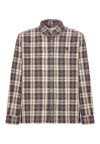 Camicia in cotone indigo melange regular fit